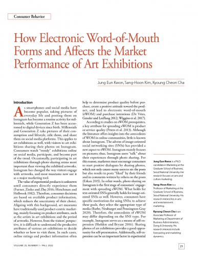 How Electronic Word-of-Mouth Forms and Affects the Market Performance of Art Exhibitions